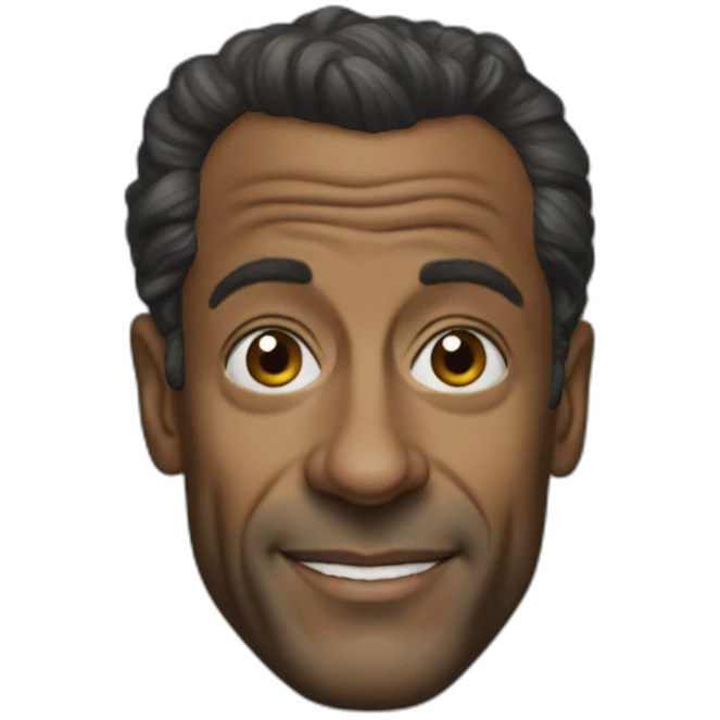 Black man Nicolas Sarkozy emoji