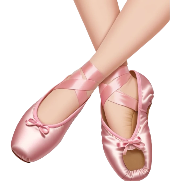 ballerina pointe shoes no bows emoji