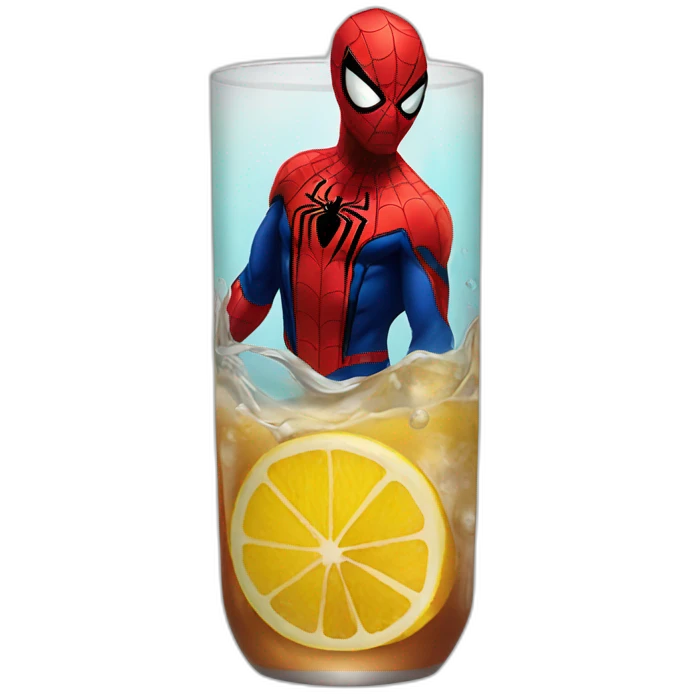 Spiderman-drink-vin emoji