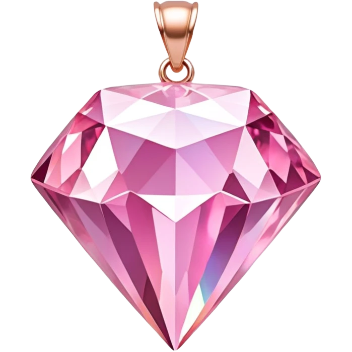 Pink Diamond Holographic Pendant  emoji