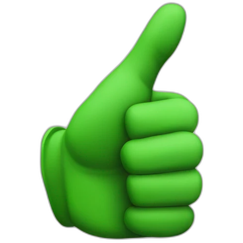 green hand thumbs down dislike -1 emoji