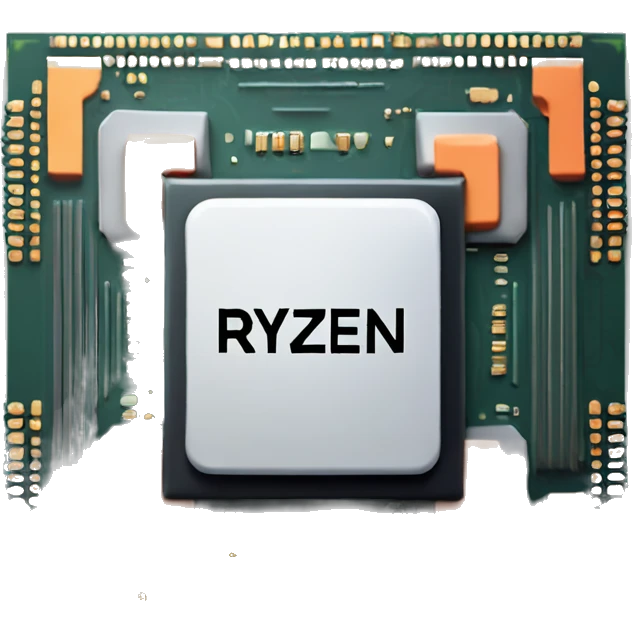 processor amd ryzen 7 3800x emoji
