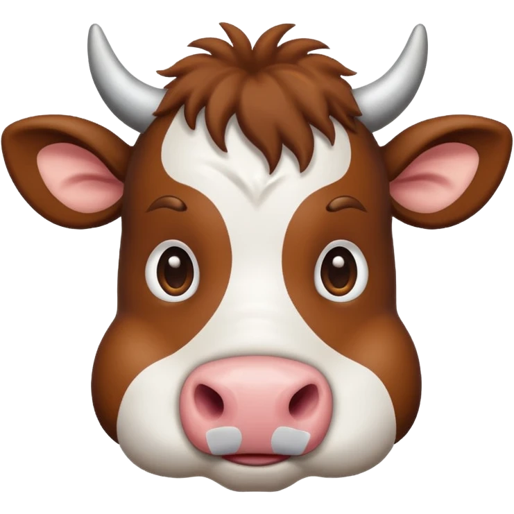 a mad cute cow  emoji