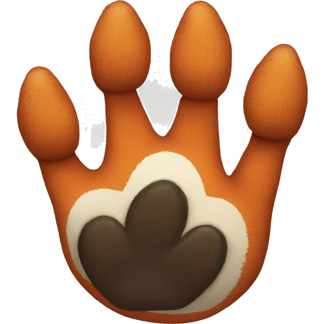Fox’s paw emoji