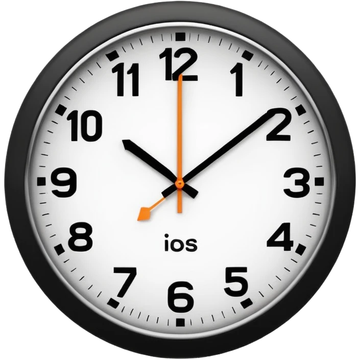 make Clock without numbers  emoji