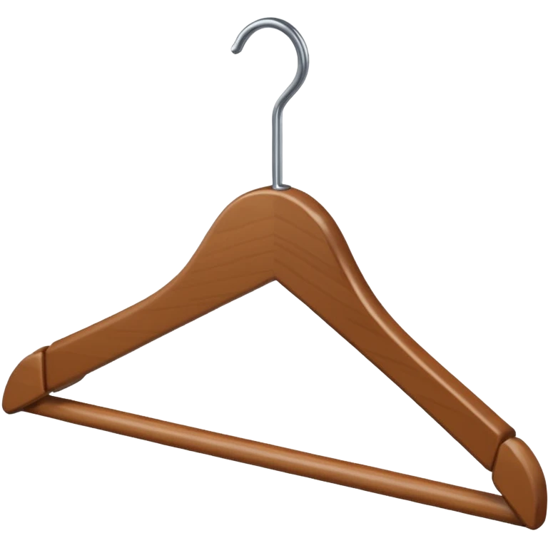 Hanger emoji wooden and angle emoji
