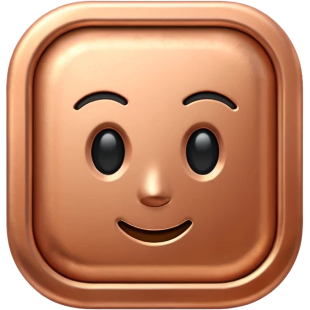 check icon in copper color emoji