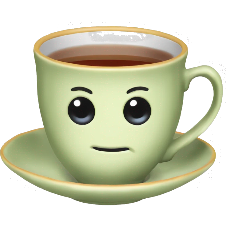 English tea cup with tea inside  emoji