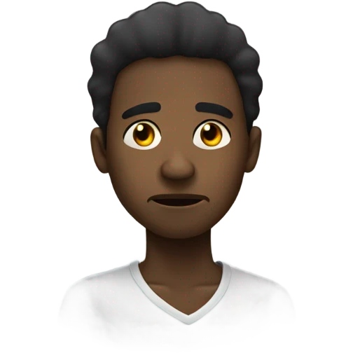 Black guy crying  emoji