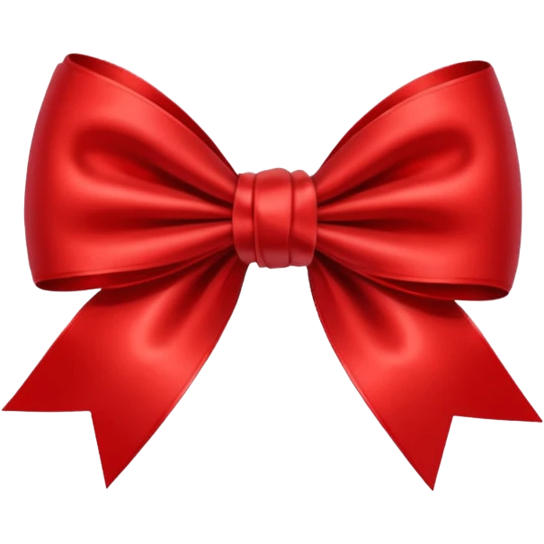 Red bow emoji