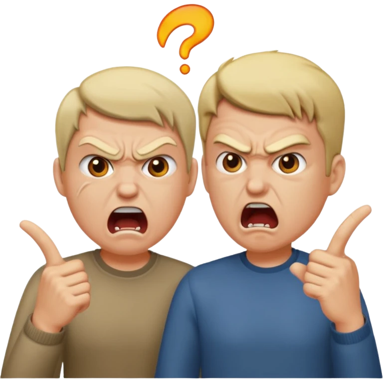 when two people argue emoji