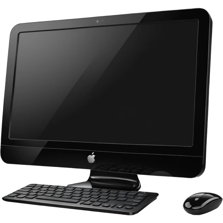 desktop computer in glossy design emoji