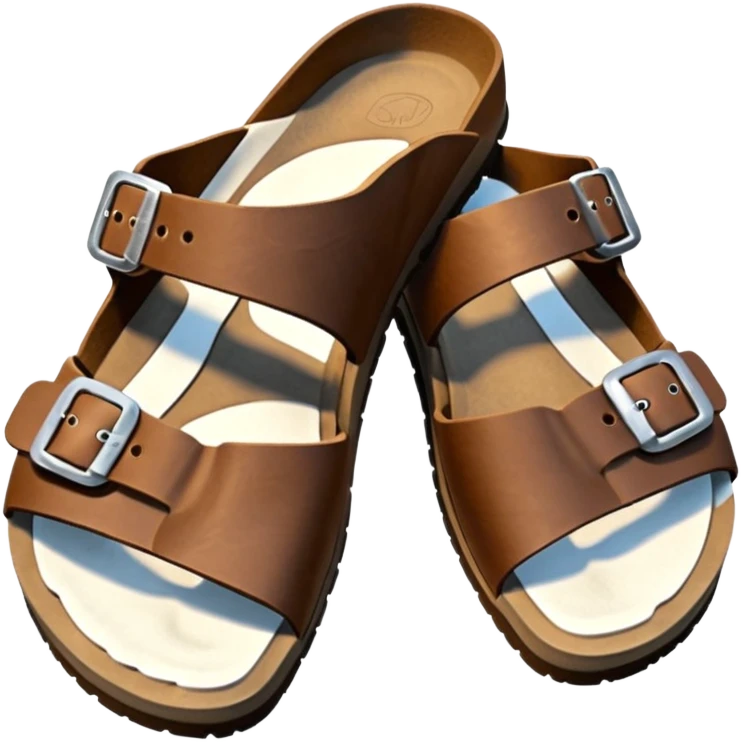 Birkenstock brown emoji
