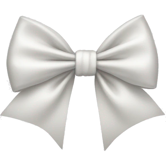 White bow emoji