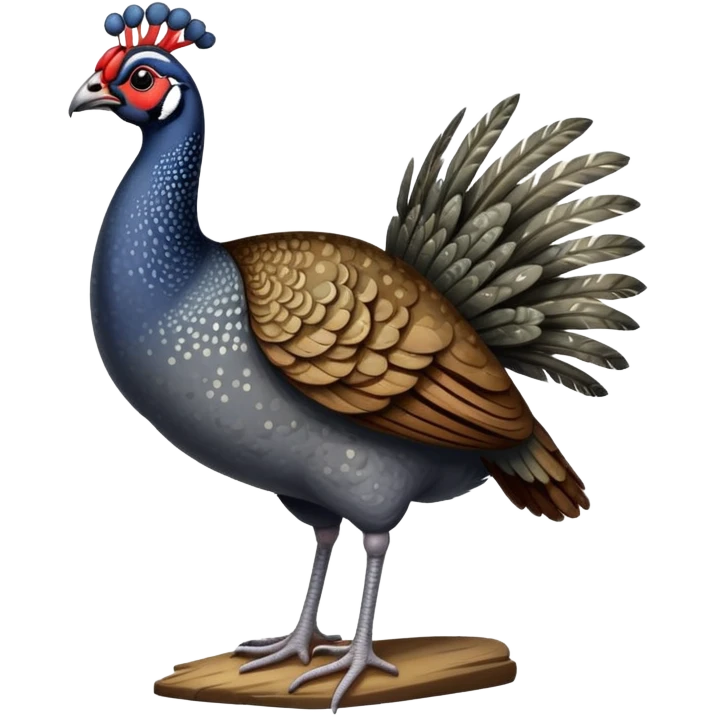 guinea fowl 
 emoji
