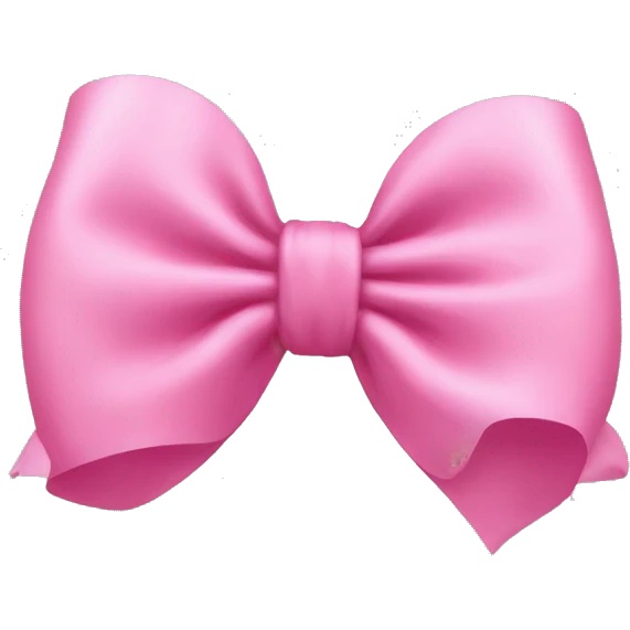Couqette bow pink  emoji