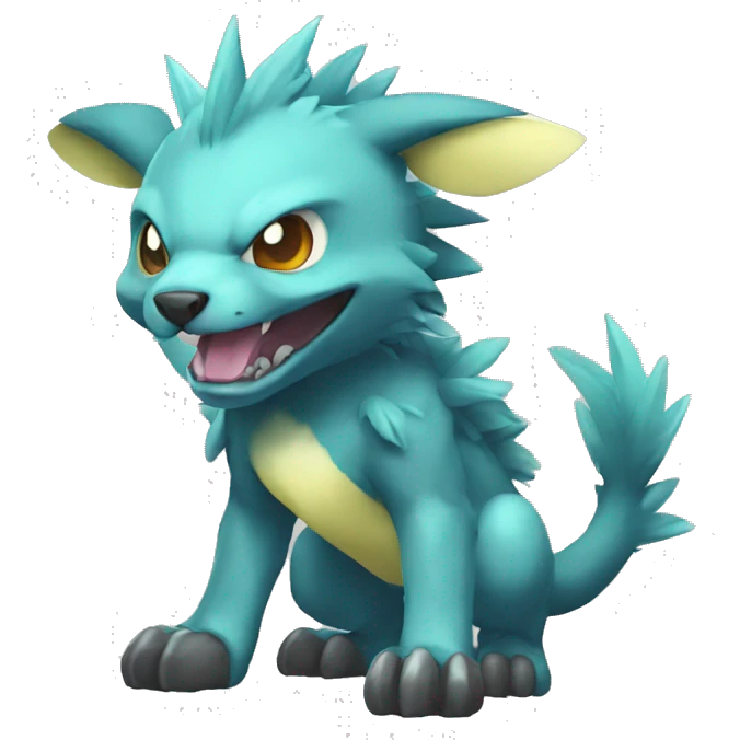 cute cool Digimon-Fakemon-animal full body emoji