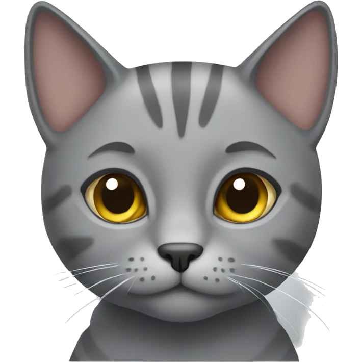 Grey cat emoji
