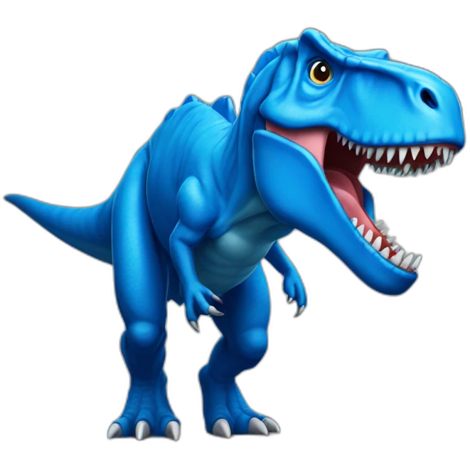tyrannosaurus-blue emoji