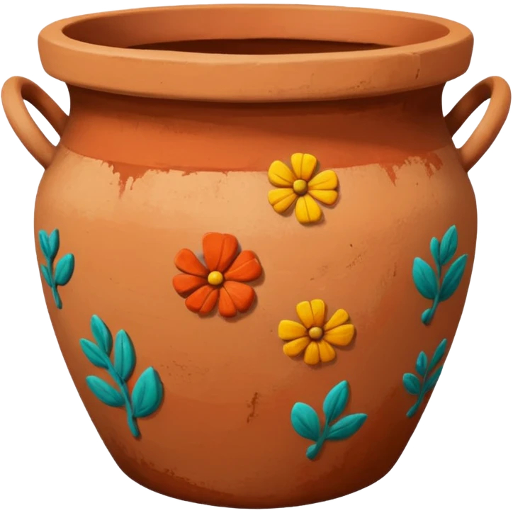 Painted Clay Pot emoji