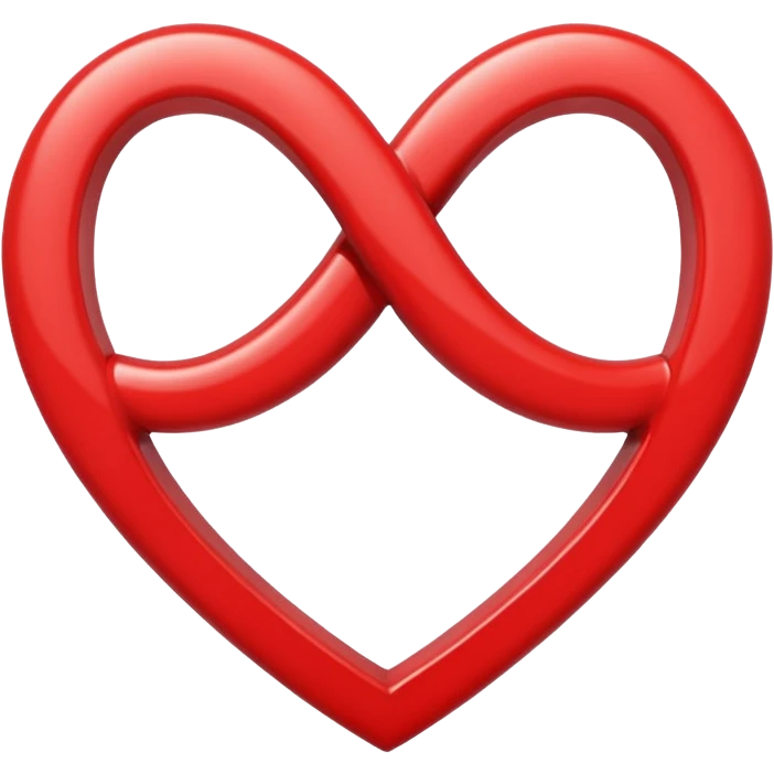 Heart with infinity sign in it  emoji