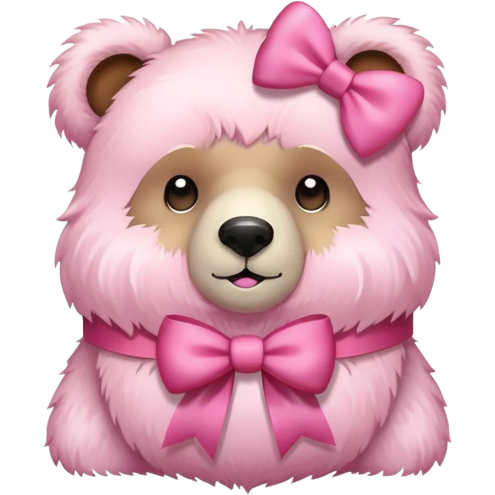 bear with a pink bow emoji