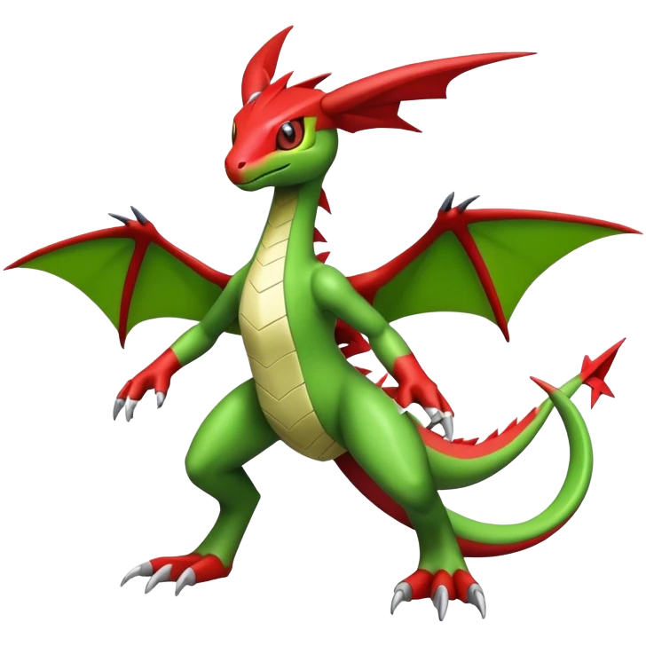 Cool edgy Guilmon-Flygon-Digimon, full body emoji