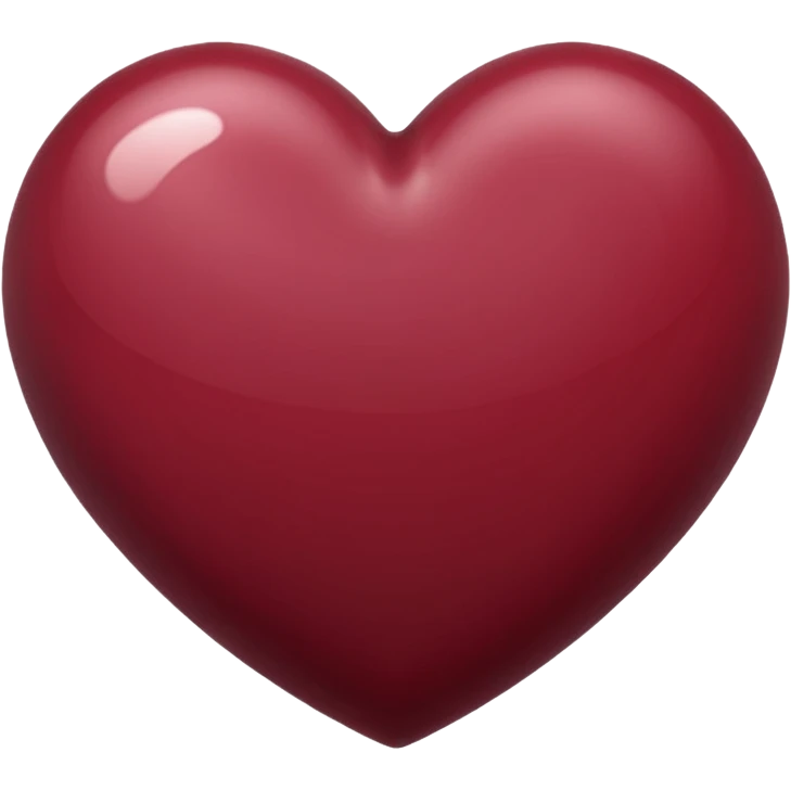 Maroon color heart emoji