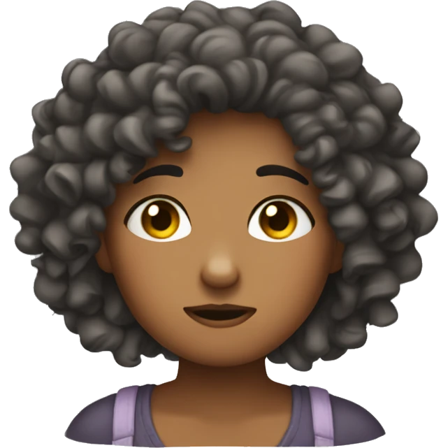 girl with curly hair facepalm emoji