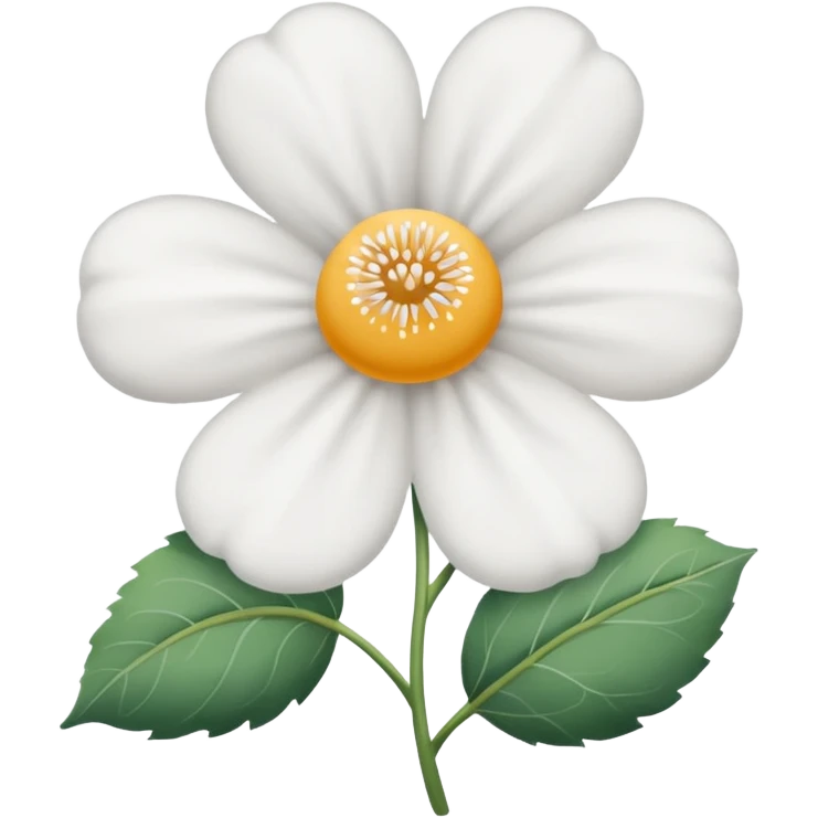 Cotton flower no fsce emoji