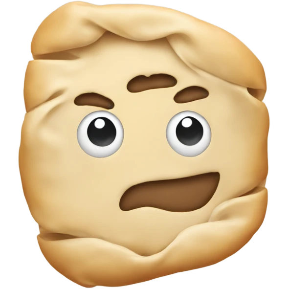 rolled out dough emoji