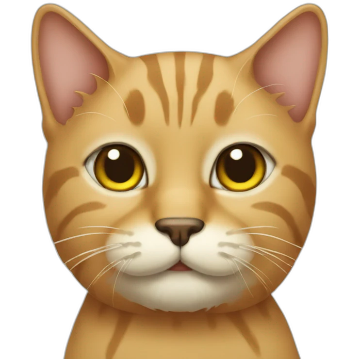 Cat with beard emoji