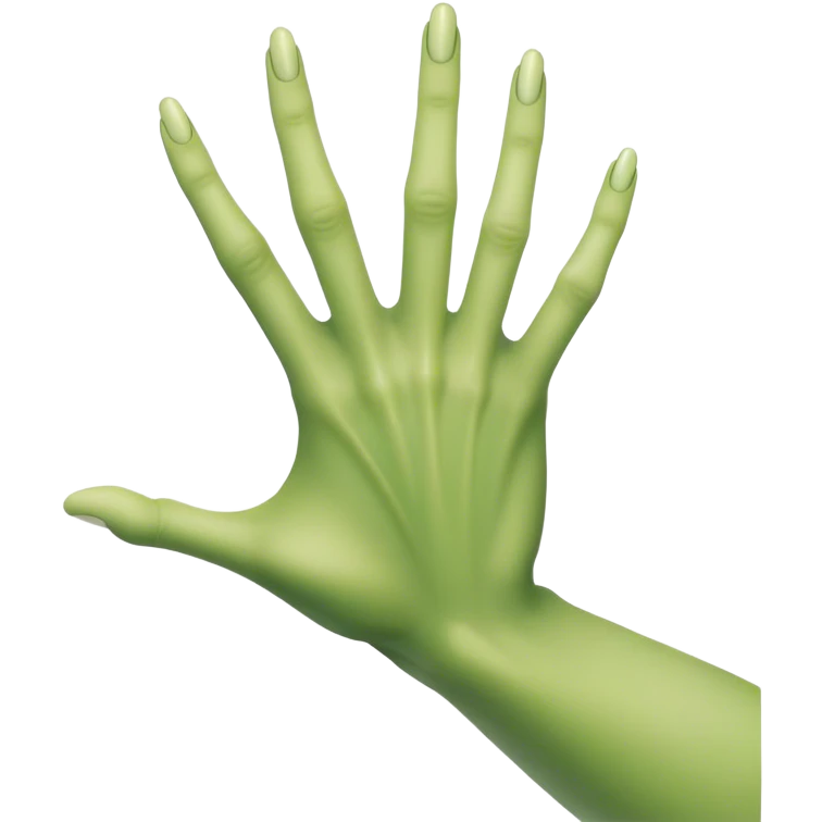 green handshake with alien emoji