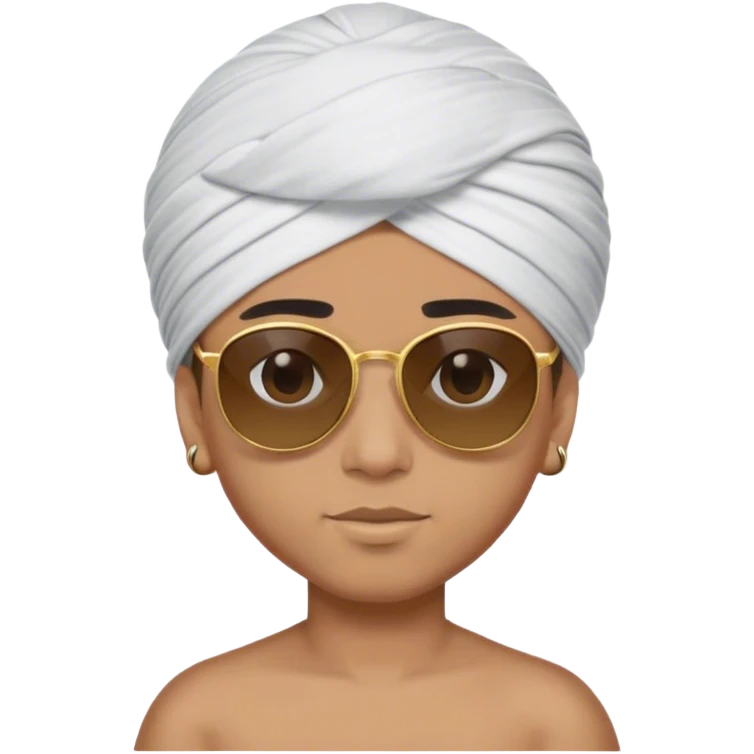 A boy wearing turban and sunglasses  emoji