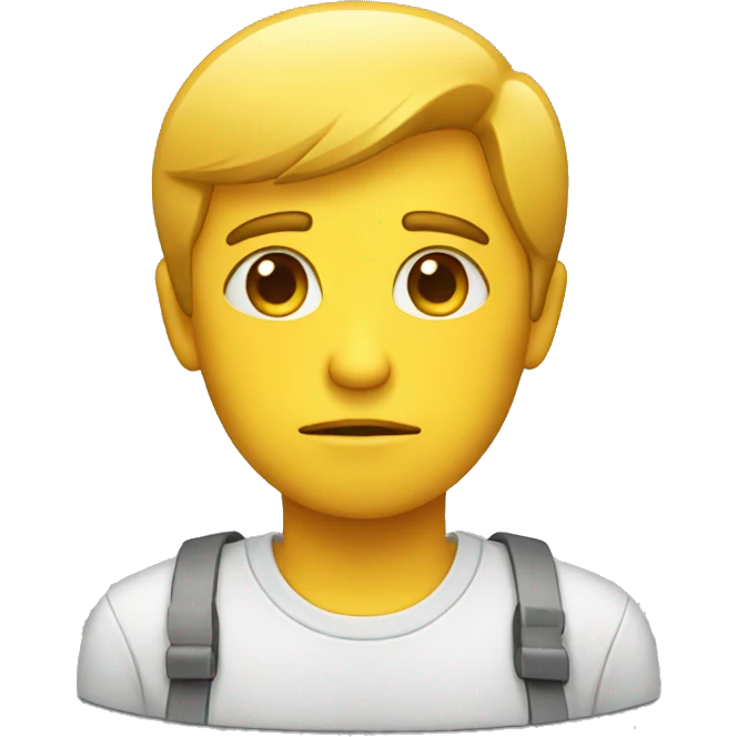 a sad tech worker emoji