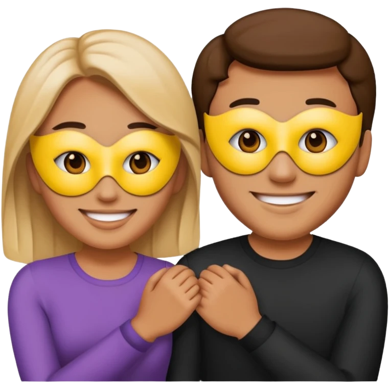 couple holding hands, emoji emoji