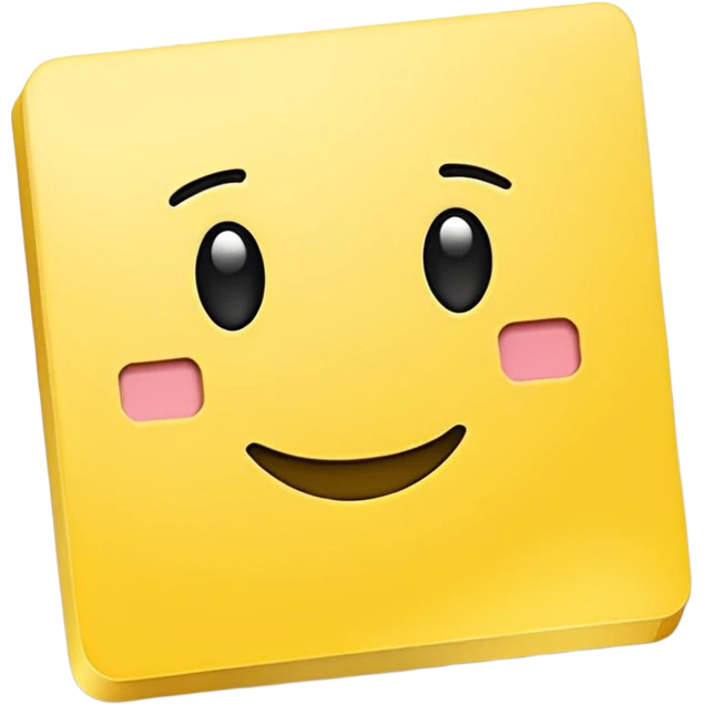 Post it note stationary  emoji