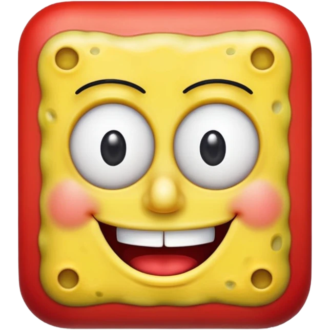 spongebob in red  emoji