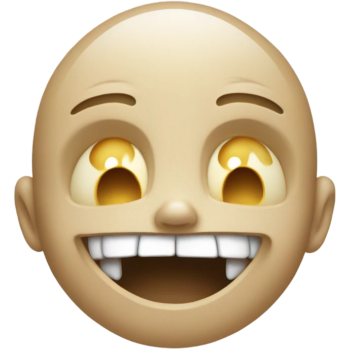 Crying while laughing and sad with skull emoji