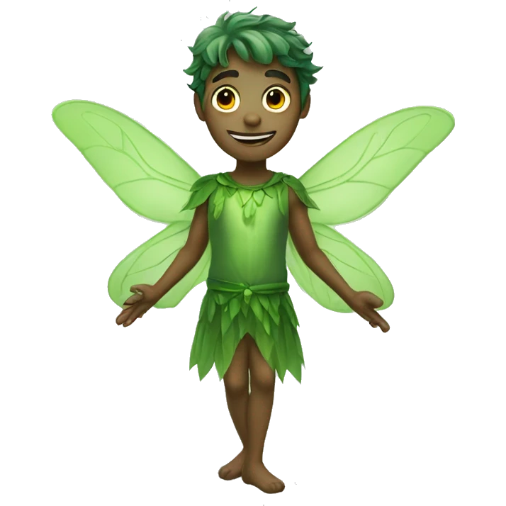 Male Green Fairy emoji