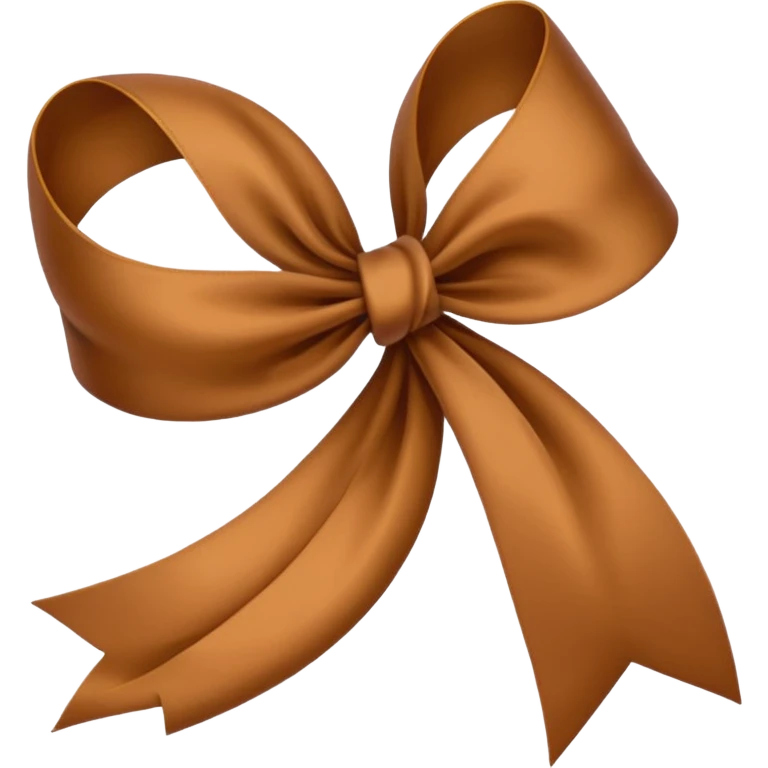 Brown ribbon emoji