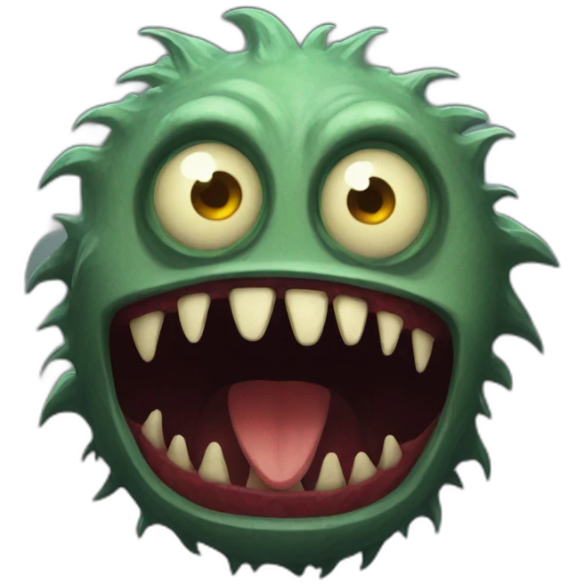 Scary monster emoji