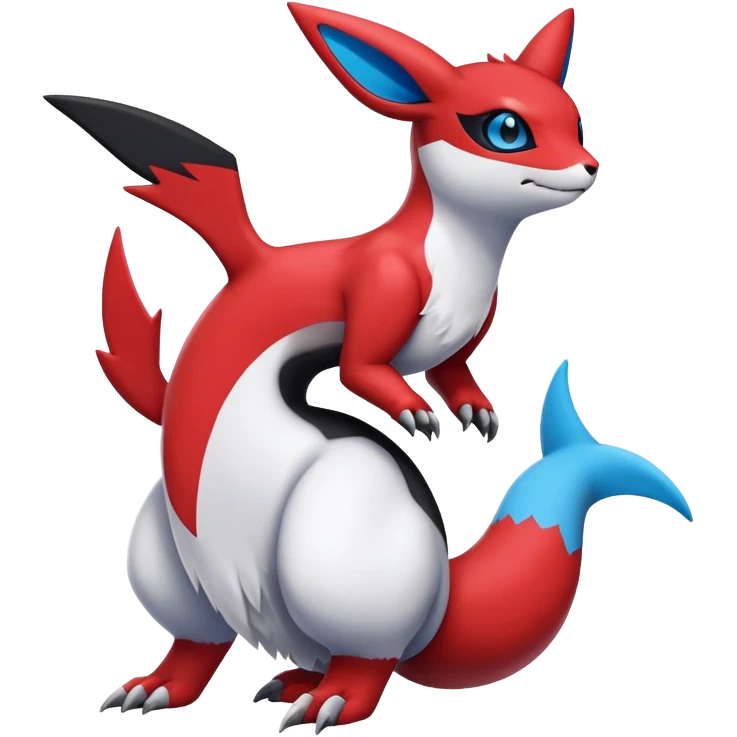  Cute Guilmon-Latias-Umbreon-Fakémon-hybrid-creature (full body)  emoji