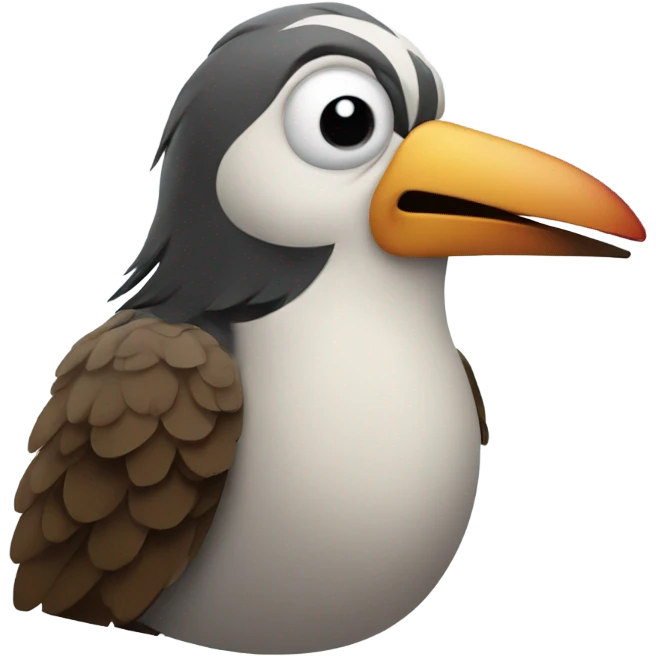 Bird smoking cigar emoji