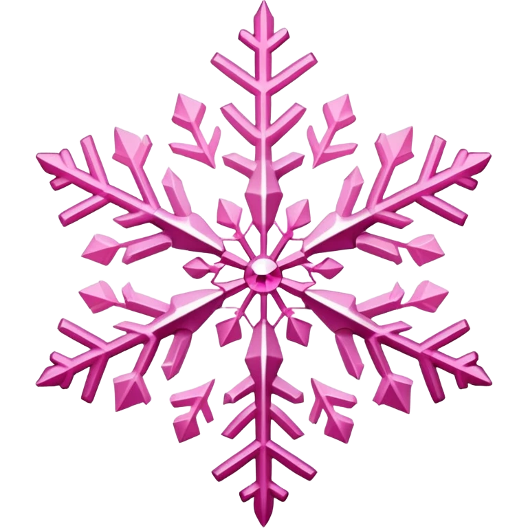 pink snowflake emoji