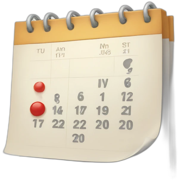 soft calendar emoji