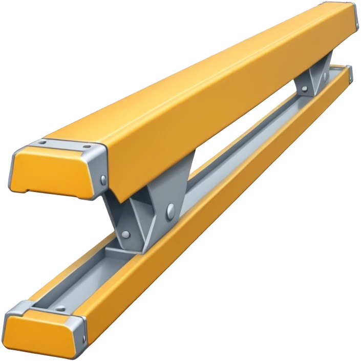 industrial metal beam, clean, no rust, as simple as possible emoji