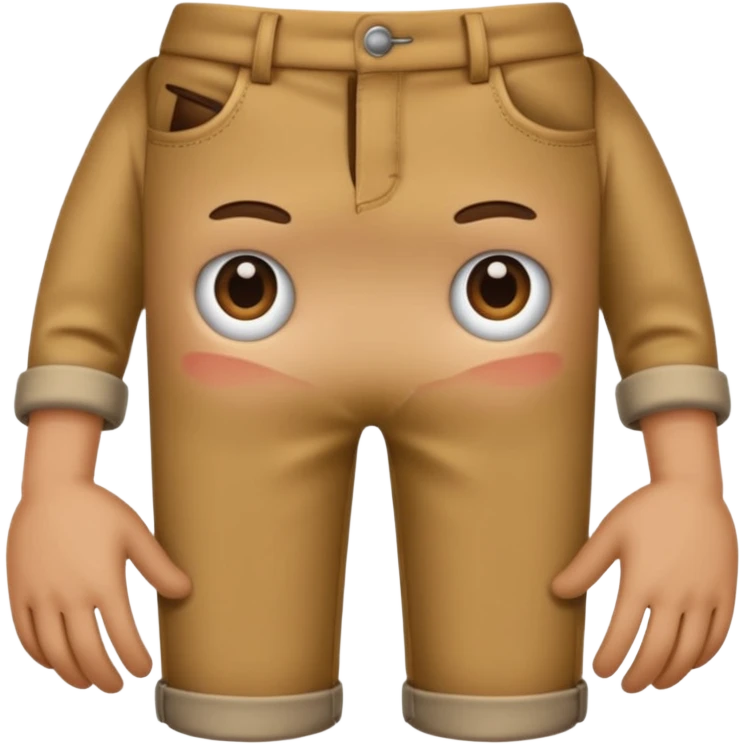 emoji with hands and eyes digging in pants emoji