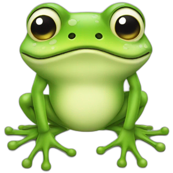 frog on back emoji