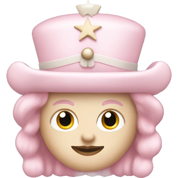 Light pink nutcracker emoji